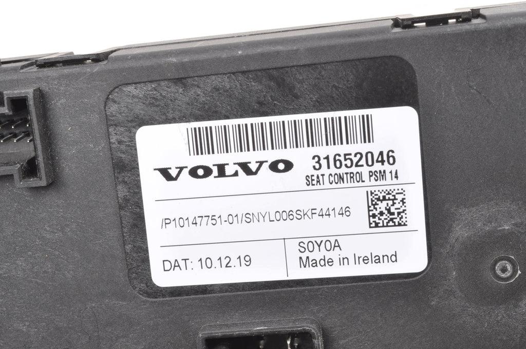 LEFT DRIVER'S SEAT CONTROL MODULE VOLVO S60 III V60 II 31652046