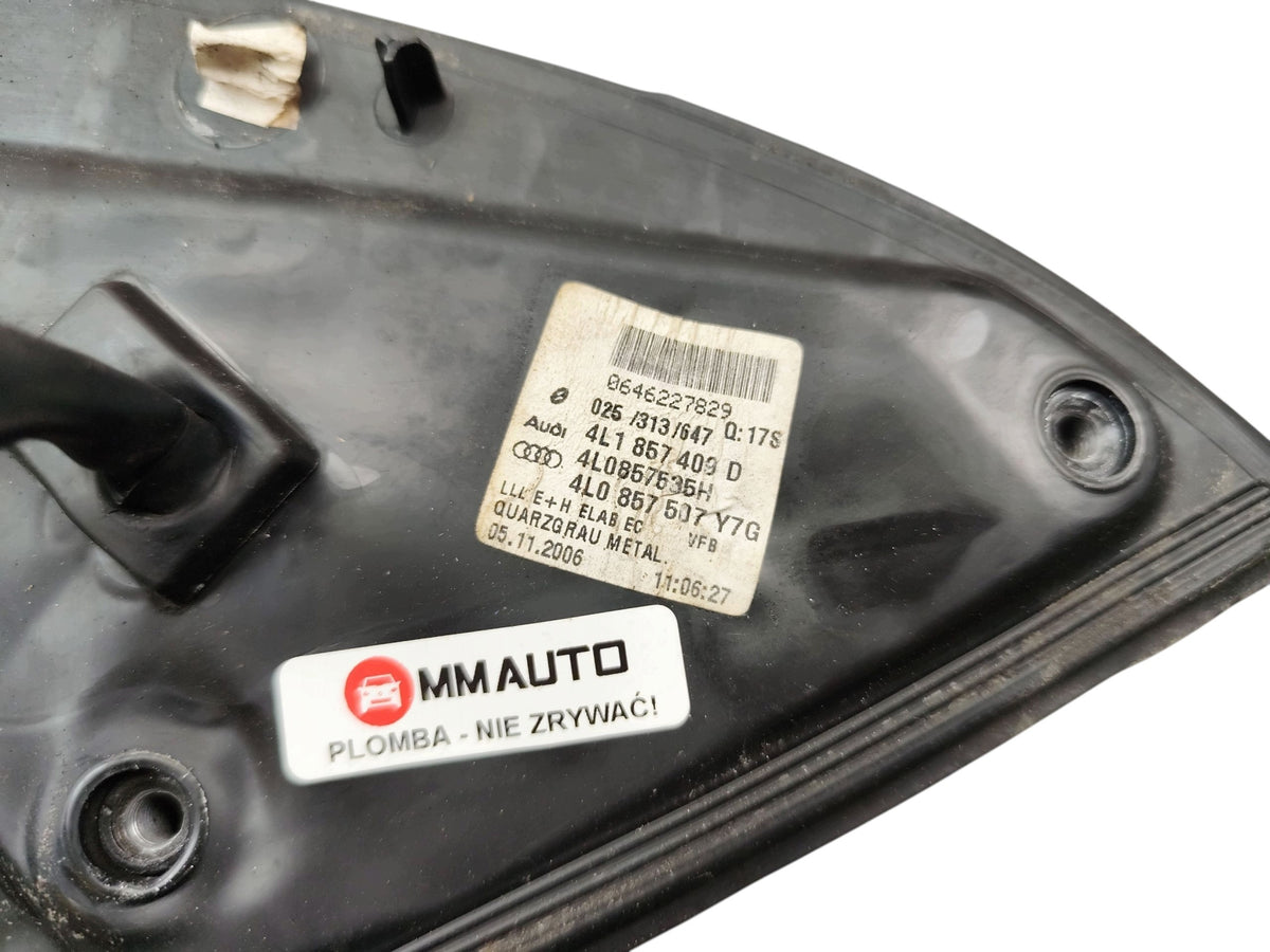 LEFT MIRROR AUDI Q7 4L (2005-2009) 12 PIN EUROPE PAINT CODE LY7G