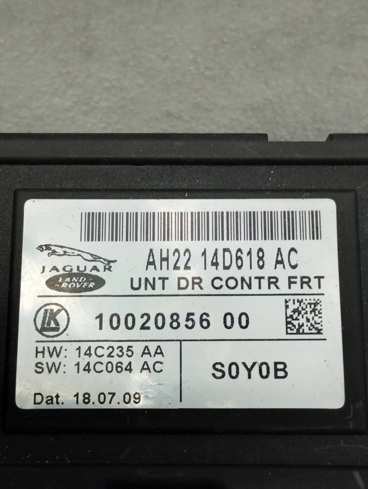 Land Rover Range Rover Sport L320 DOOR MODULE LEFT FRONT AH2214D618AC