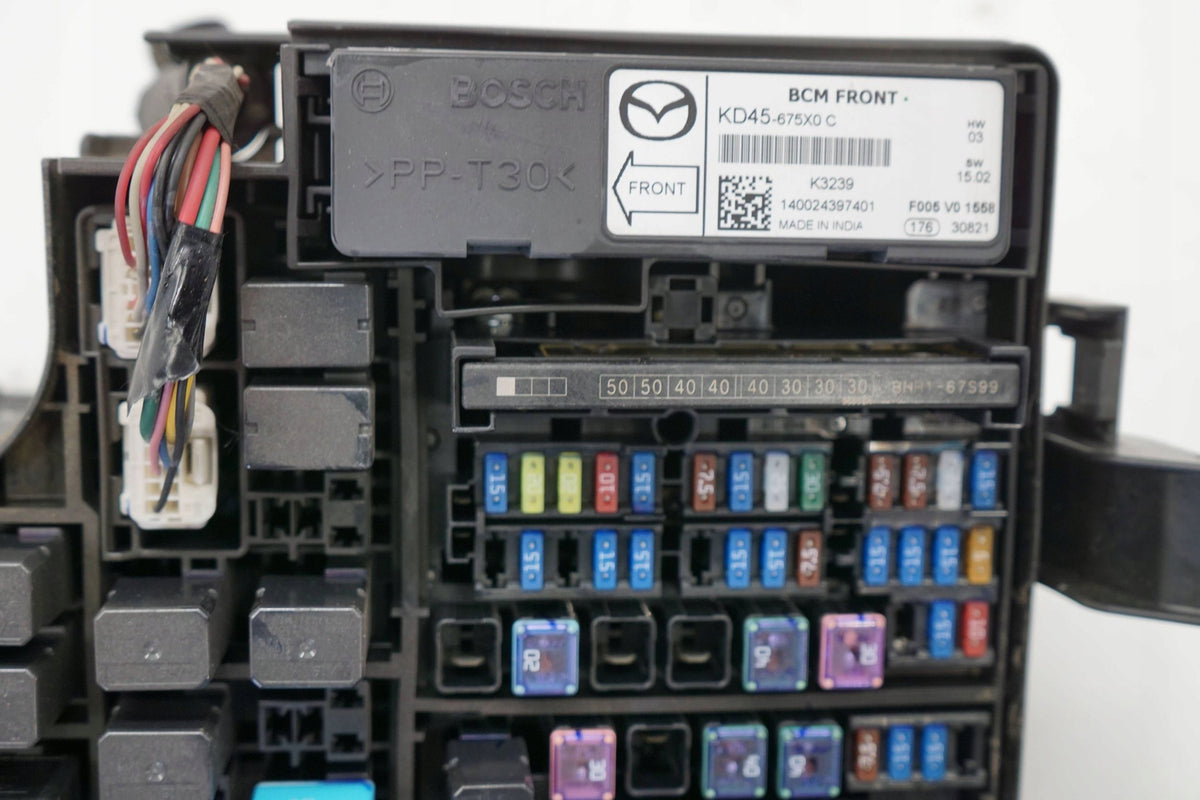 MAZDA 3 III BM 14R BOX FUSE BOX KD45-675X0