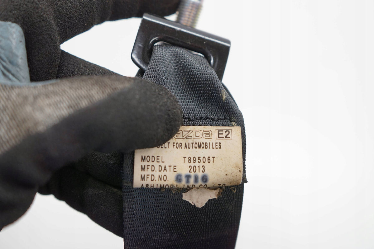 MAZDA 3 III BM 14R SEAT BELT RIGHT REAR T89506T