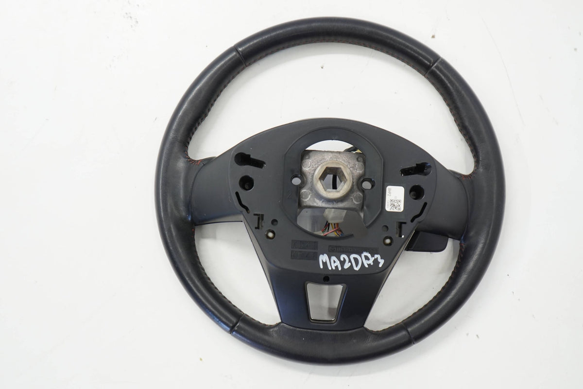 MAZDA 3 III BM 14R STEERING WHEEL LEATHER MULTI BHP2130903