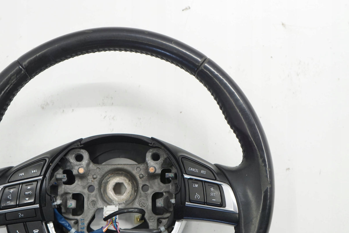MAZDA CX-5 I LIFT 15R STEERING WHEEL SKIN BLACK MULTI KD45K0273