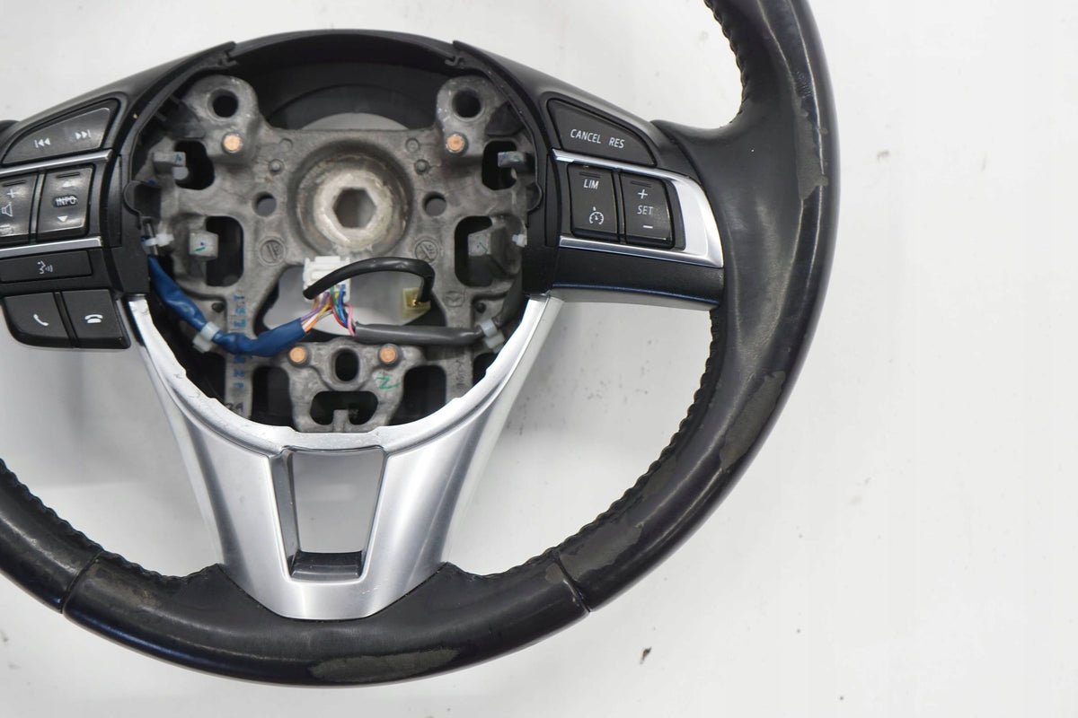 MAZDA CX-5 I LIFT 15R STEERING WHEEL SKIN BLACK MULTI KD45K0273