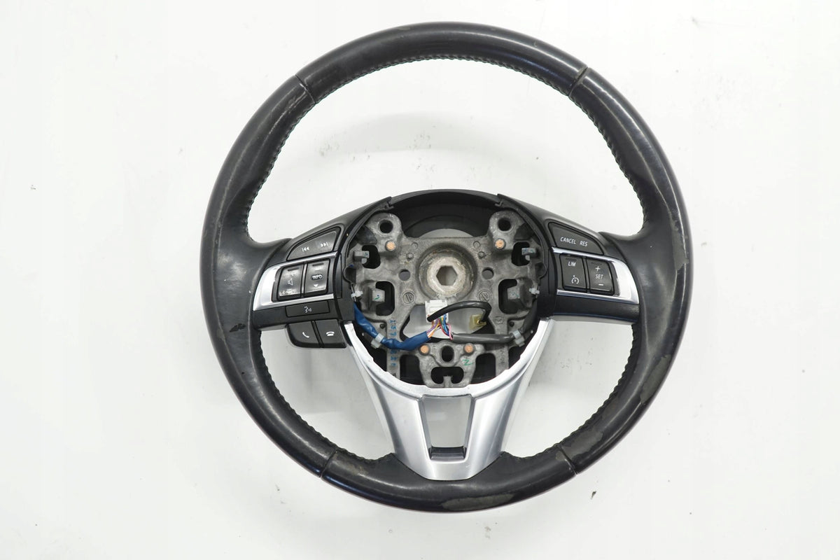 MAZDA CX-5 I LIFT 15R STEERING WHEEL SKIN BLACK MULTI KD45K0273