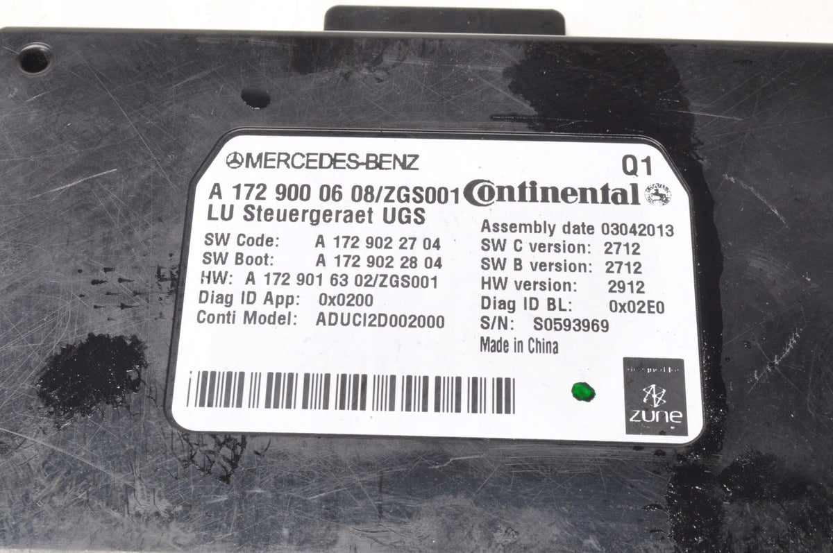 MERCEDES CLASS E W212 MODULE INTERFACE DRIVER P1 A1729000608