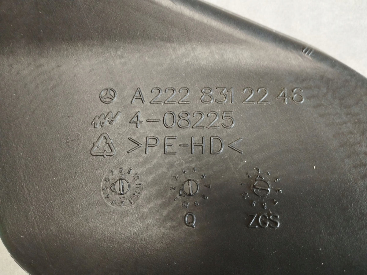 MERCEDES S CLASS W222 2014 AIR CHANNEL RIGHT A2228312246