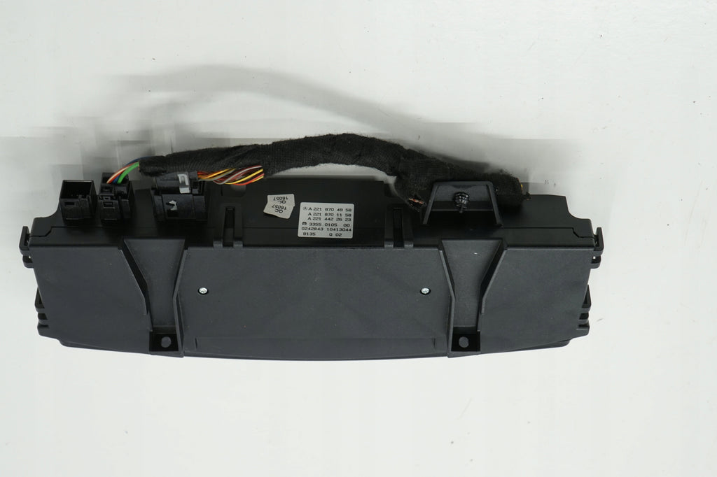 MERCEDES S W221 08R AIR CONDITIONING PANEL A2218704958