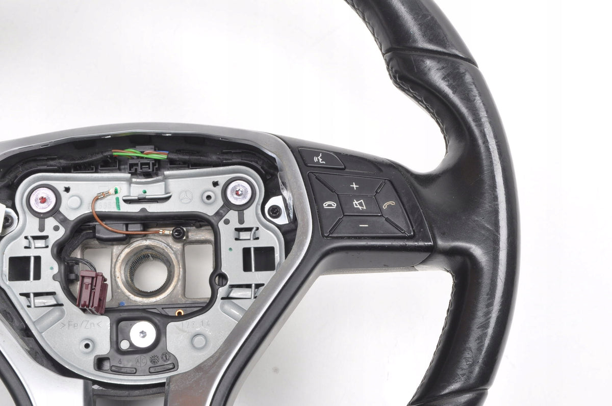 MERCEDES W176 MULTIFUNCTION LEATHER STEERING WHEEL A2464603803