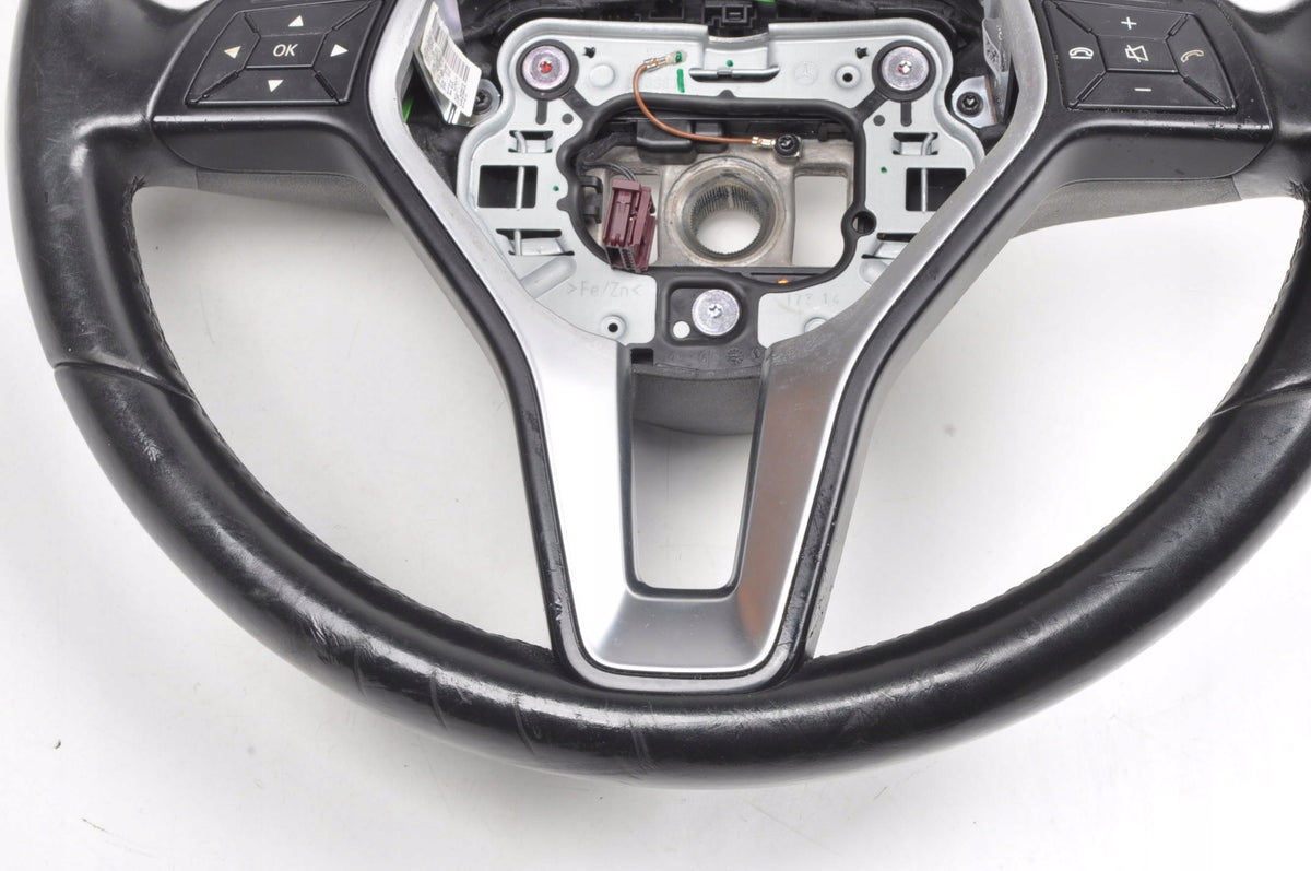MERCEDES W176 MULTIFUNCTION LEATHER STEERING WHEEL A2464603803