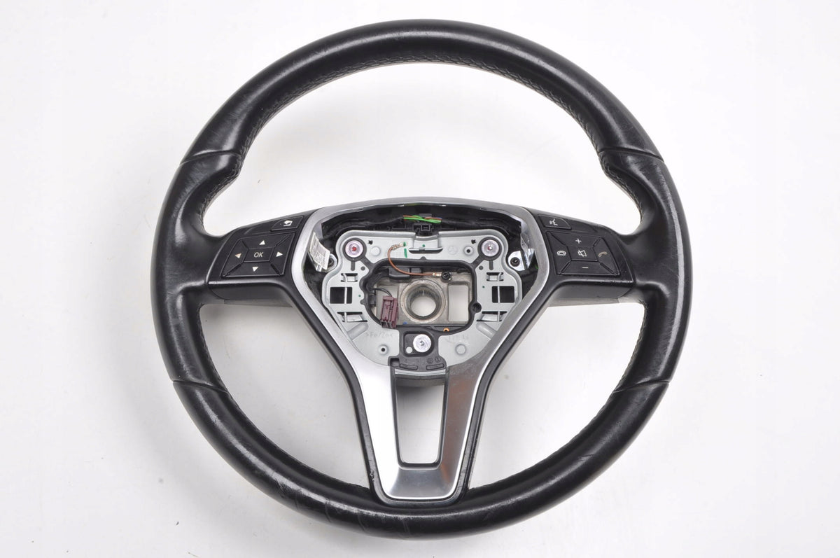 MERCEDES W176 MULTIFUNCTION LEATHER STEERING WHEEL A2464603803