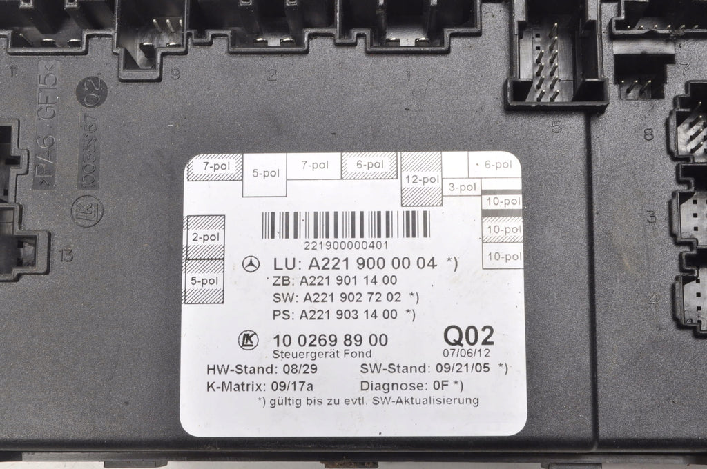 MERCEDES W221 LIFT DOOR MODULE RIGHT REAR A2219000004