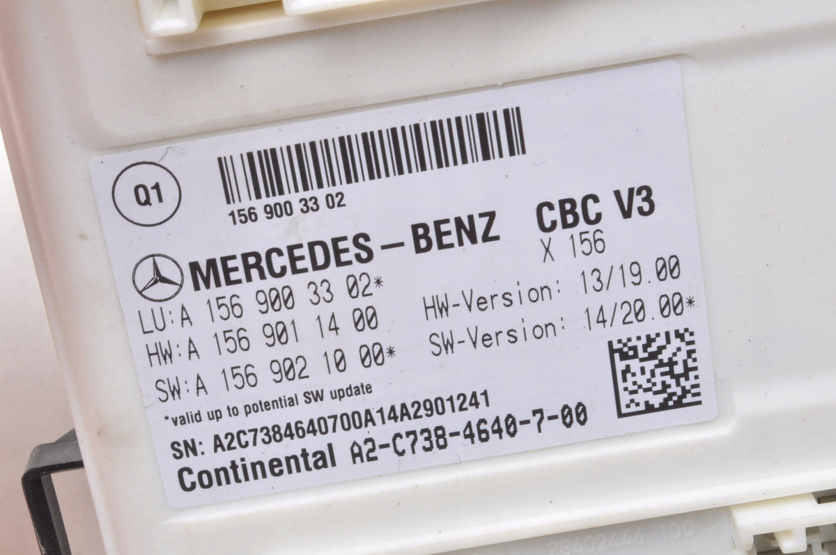MERCEDES W246 COMFORT MODULE A1569003302