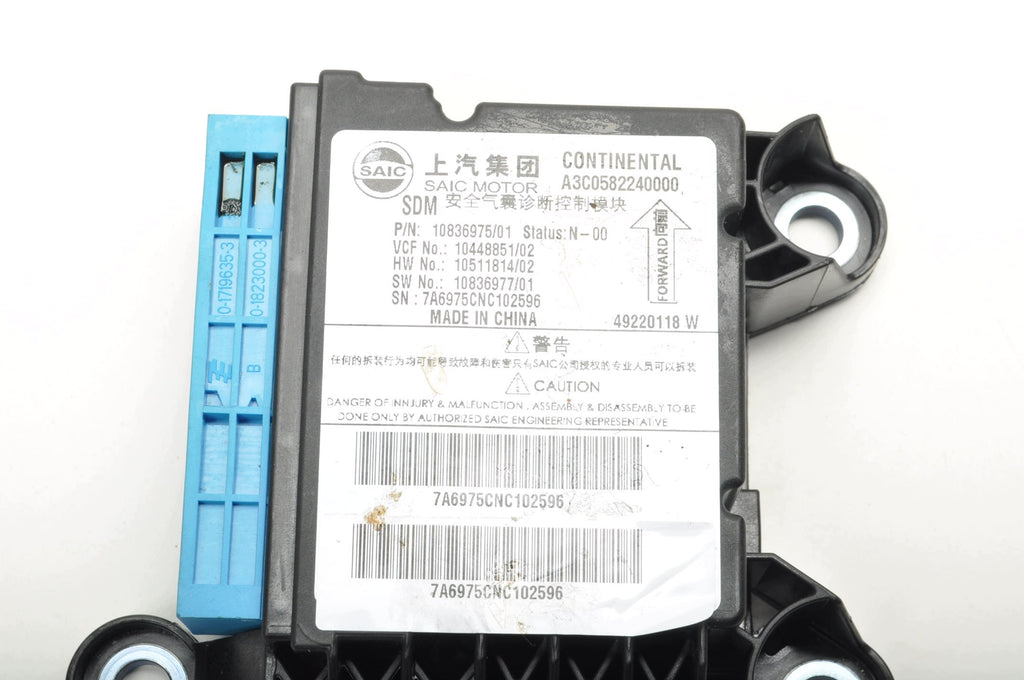 MG HS AIRBAG CONTROLLER MODULE 10836975