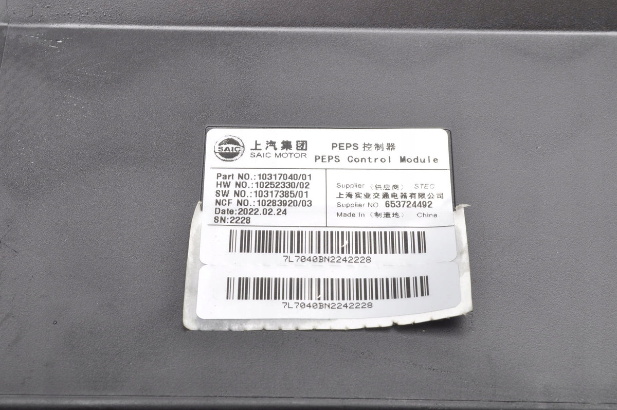 MG HS CENTRAL LOCK PEPS CONTROLLER MODULE 10317040