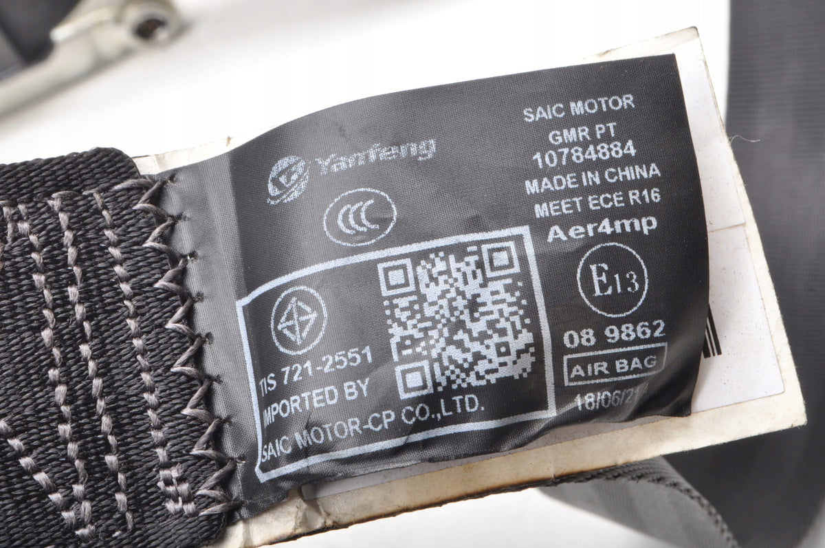 MG ZS SEAT BELT LEFT FRONT 10784884