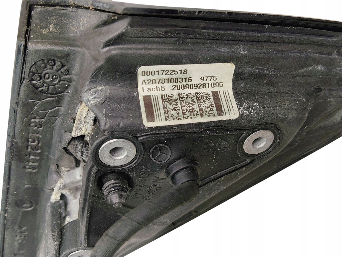 MIRROR LEFT 15 PIN PINS MERCEDES E W207 LAK: 775 (09-13) EUROPE