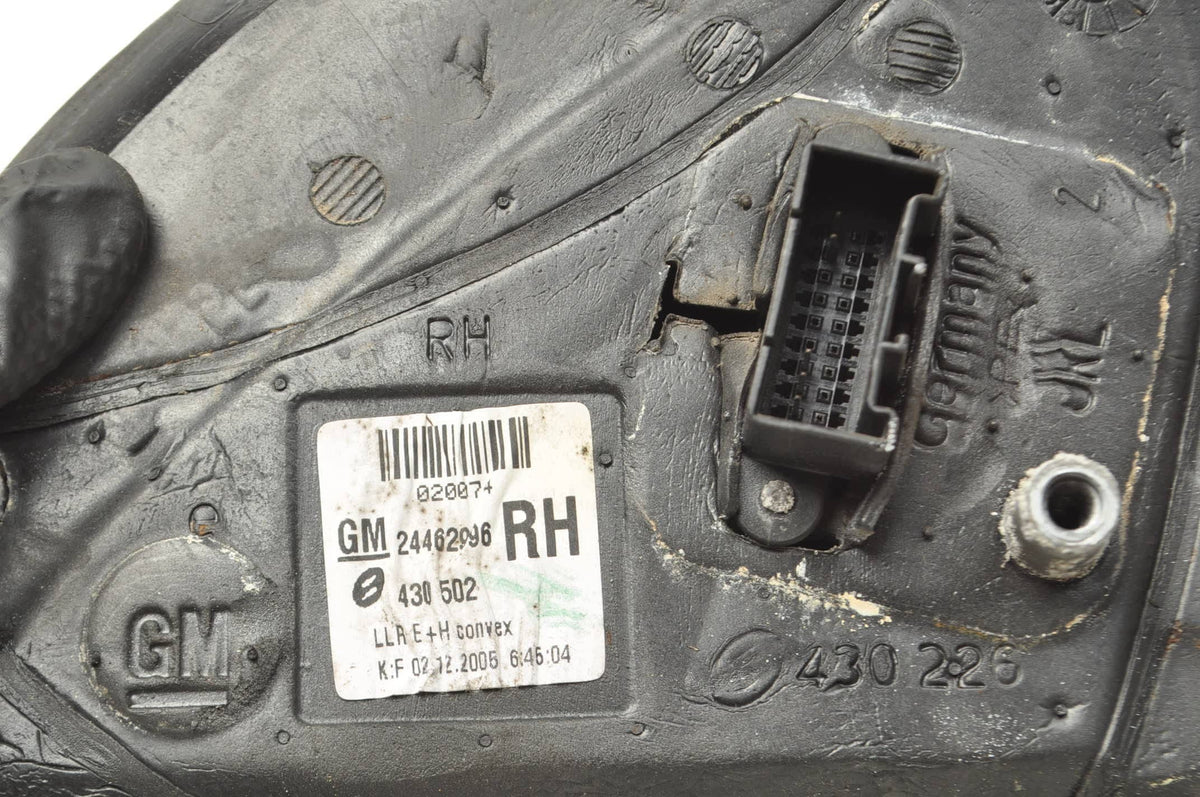 MIRROR RIGHT 5 PIN EUROPE OPEL ASTRA H 24462996