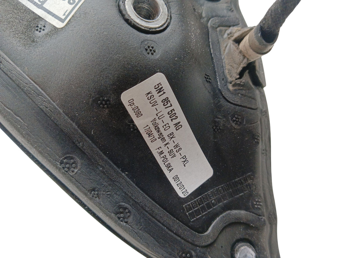 MIRROR RIGHT 6 PIN VW TIGUAN I 5N LAK: LA7W (07-11) 5N1857502AG EU