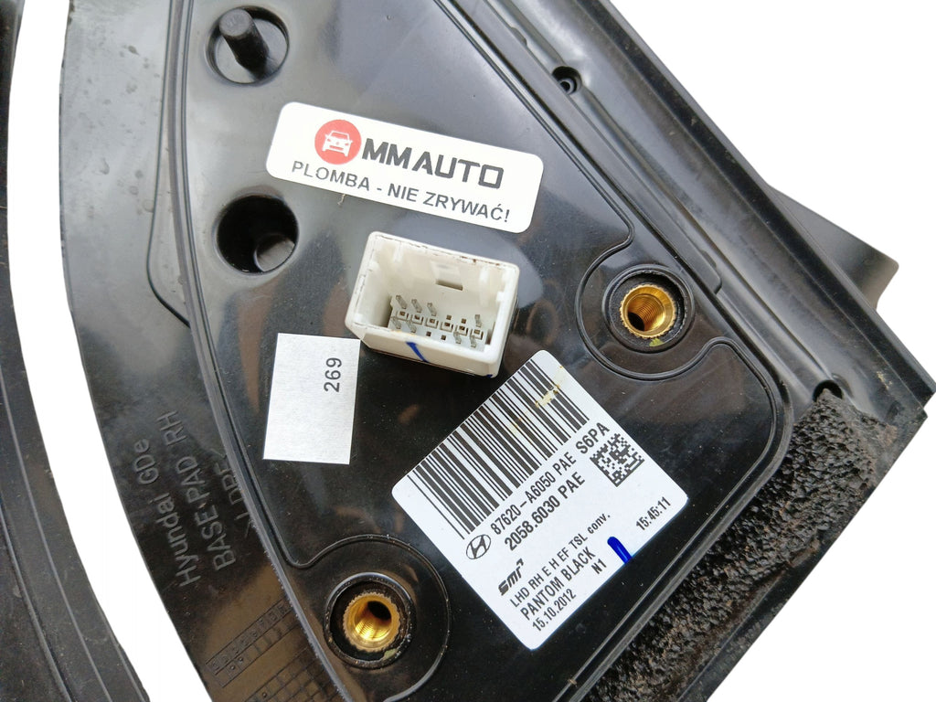 MIRROR RIGHT HYUNDAI I30 II (2011-2014) 8 PIN EUROPE PAINT CODE PAE