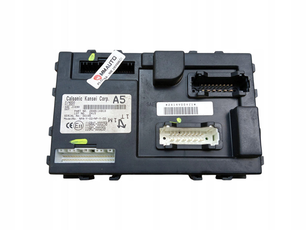 MODULE BCM FUSE BOX NISSAN JUKE AND F15 284B11KB1D