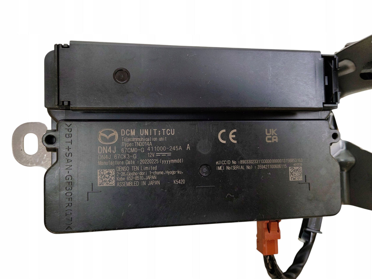 MODULE CONTROLLER DCM TCU TELEMATICS MAZDA MX-30 DN4J-67CK3-G