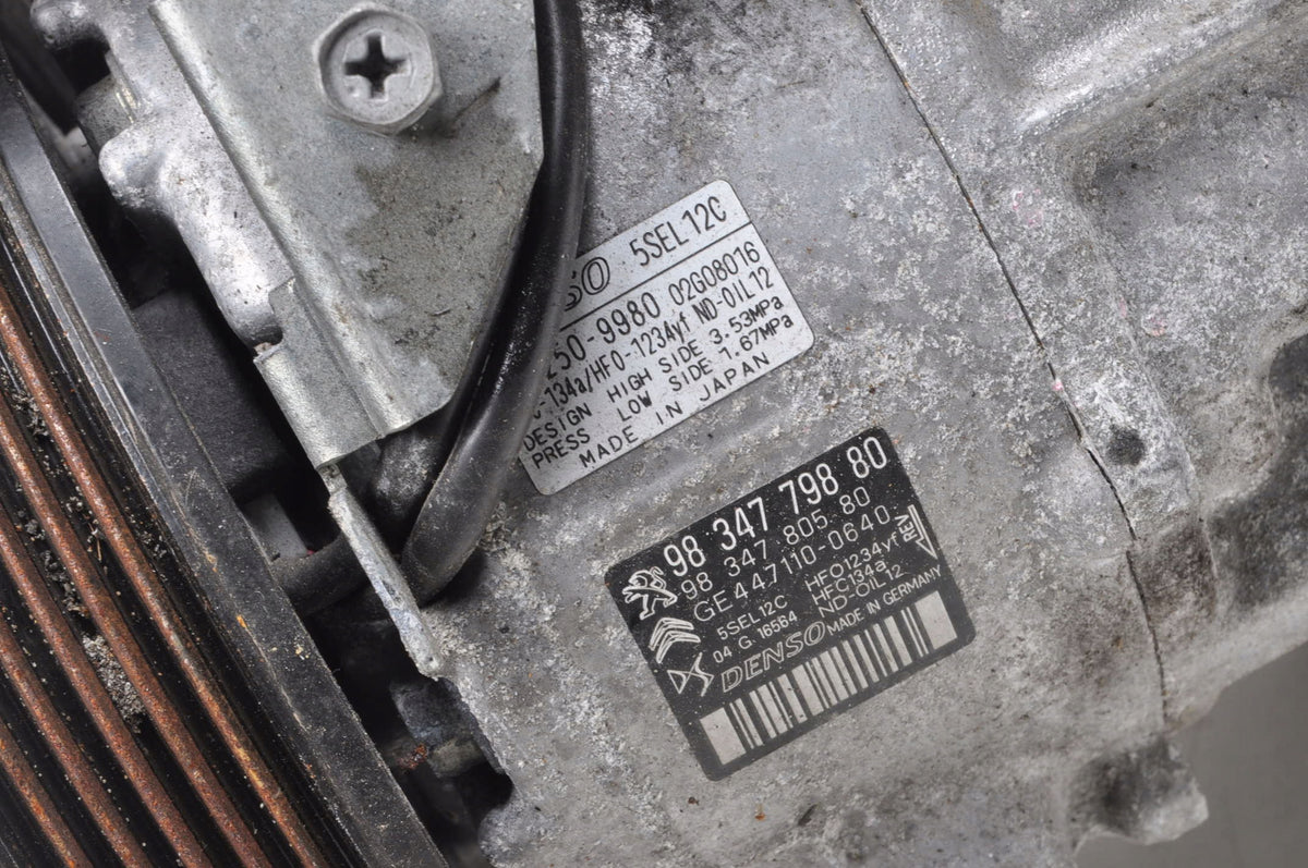 MOKKA II B CORSA F 1.2 12V PureTech 131HP AIR CONDITIONING COMPRESSOR 9834779880
