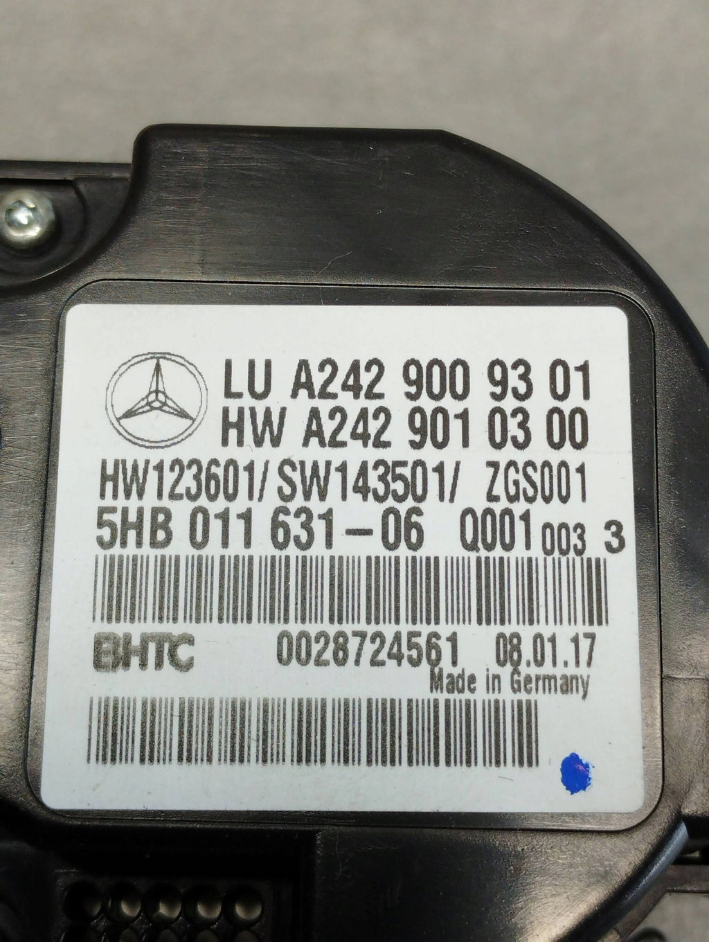 Mercedes-Benz B W246 W242 AIR CONDITIONING PANEL A2429009301