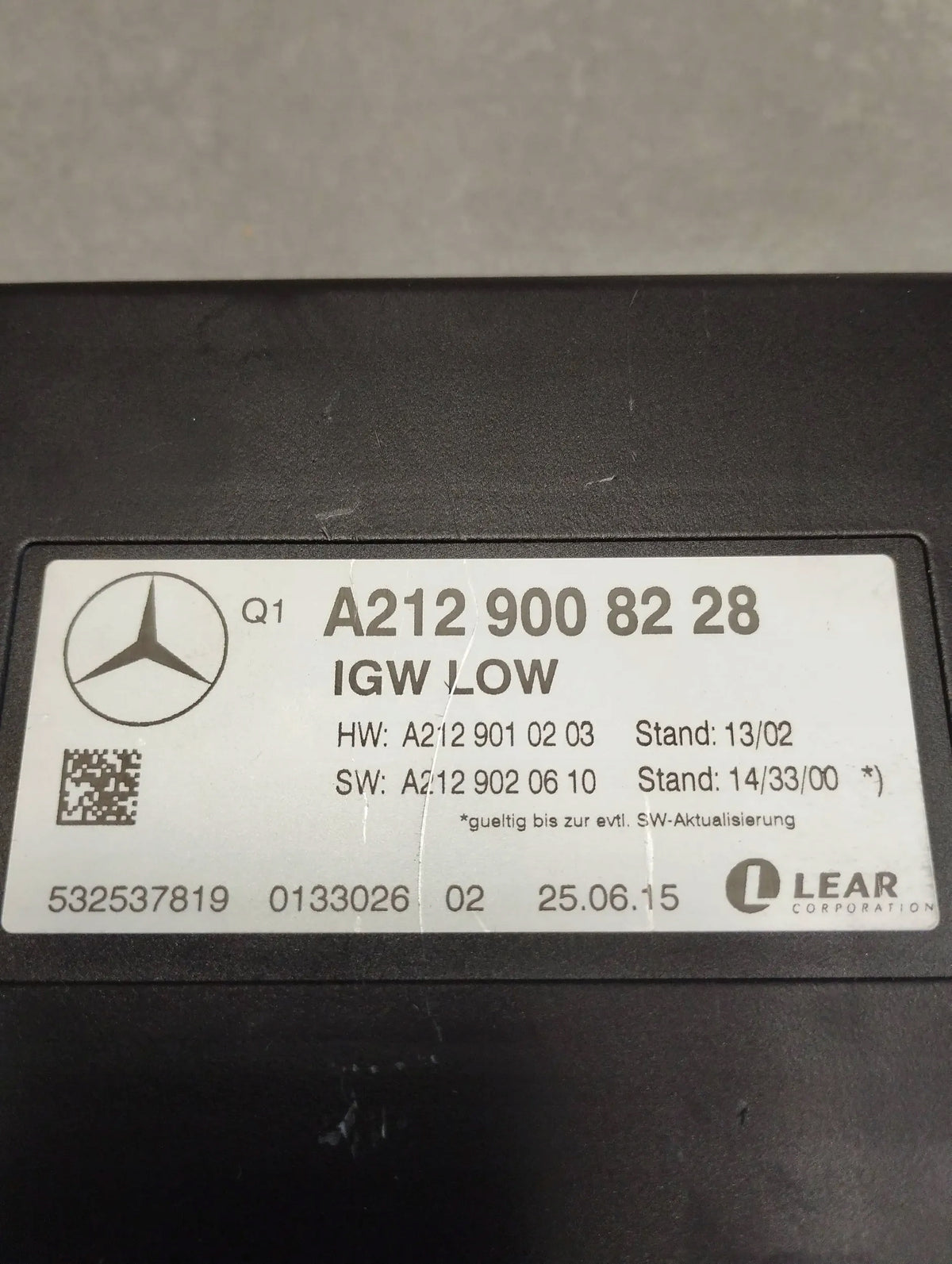 Mercedes-Benz CLS C218 CONTROLLER MODULE IGW A2129008228