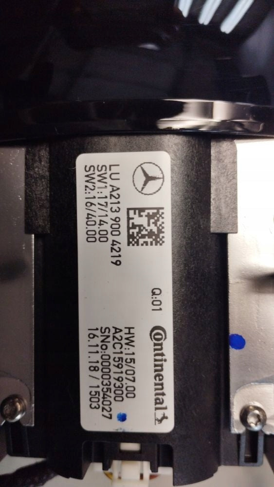 Mercedes-Benz E W213 CONTROL PANEL CONTROLLER A2139059505