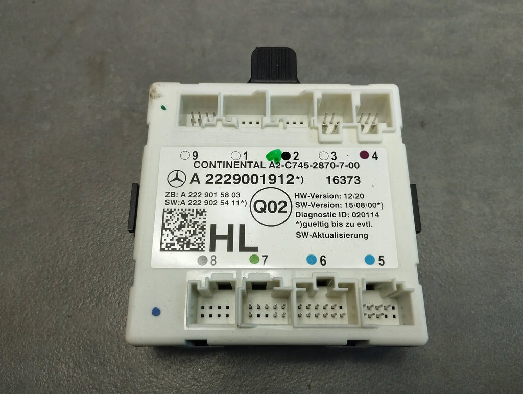 Mercedes-Benz GLC X253 DOOR MODULE LEFT REAR A2229001912