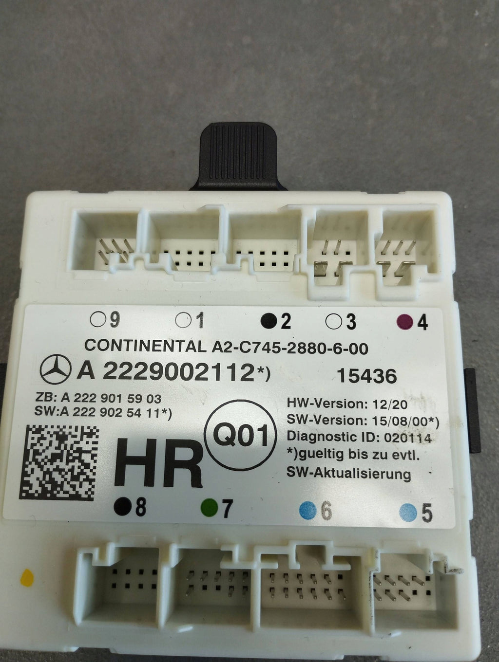 Mercedes-Benz GLC X253 DOOR MODULE RIGHT REAR A2229002112