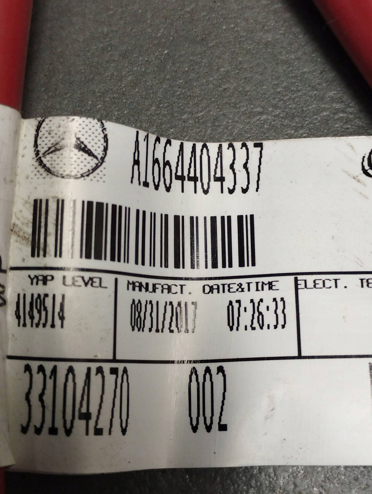 Mercedes-Benz GLE W166 BATTERY CABLE A1664404337 UK