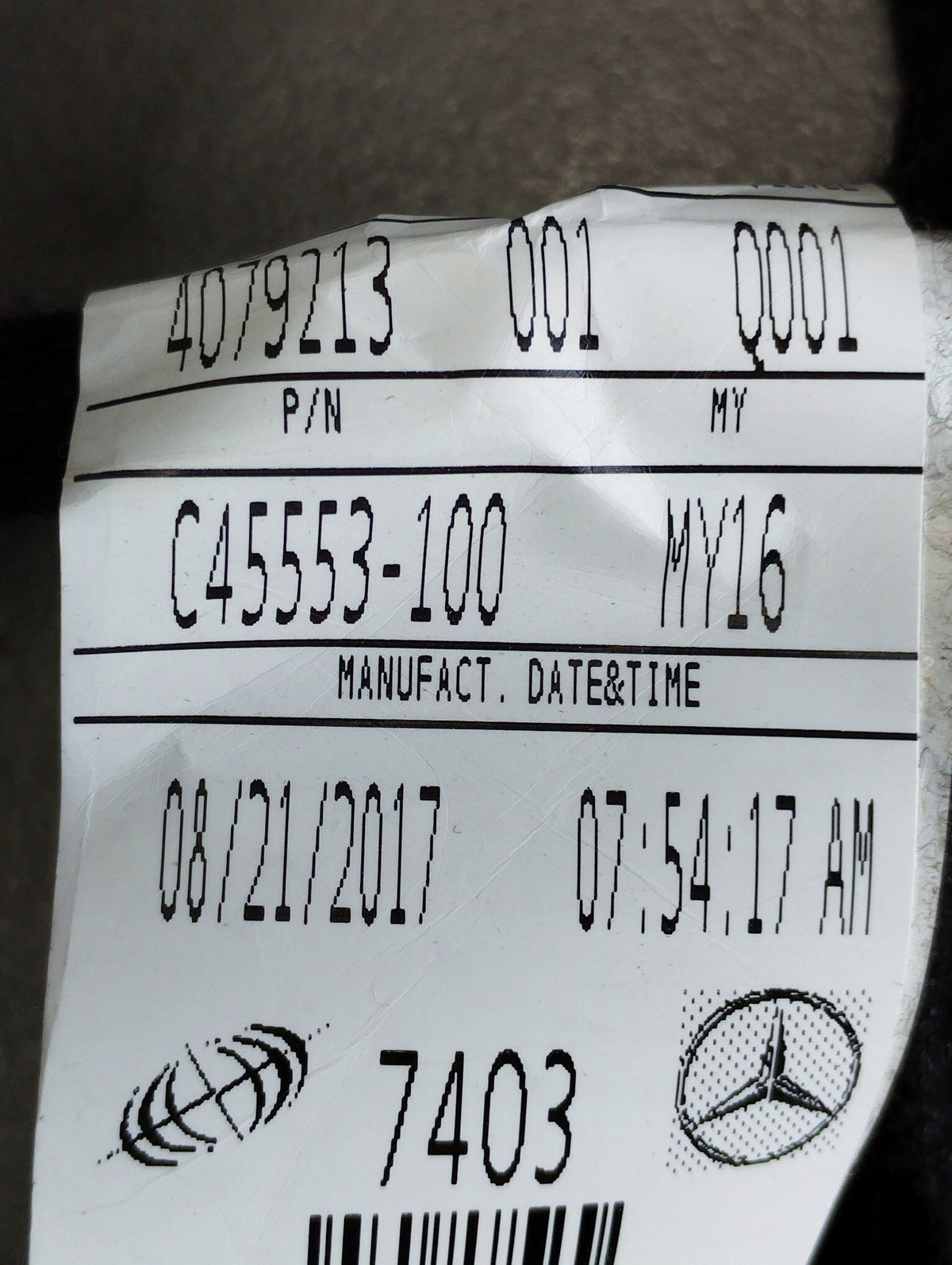 Mercedes-Benz GLE W166 DOOR HARNESS RIGHT REAR