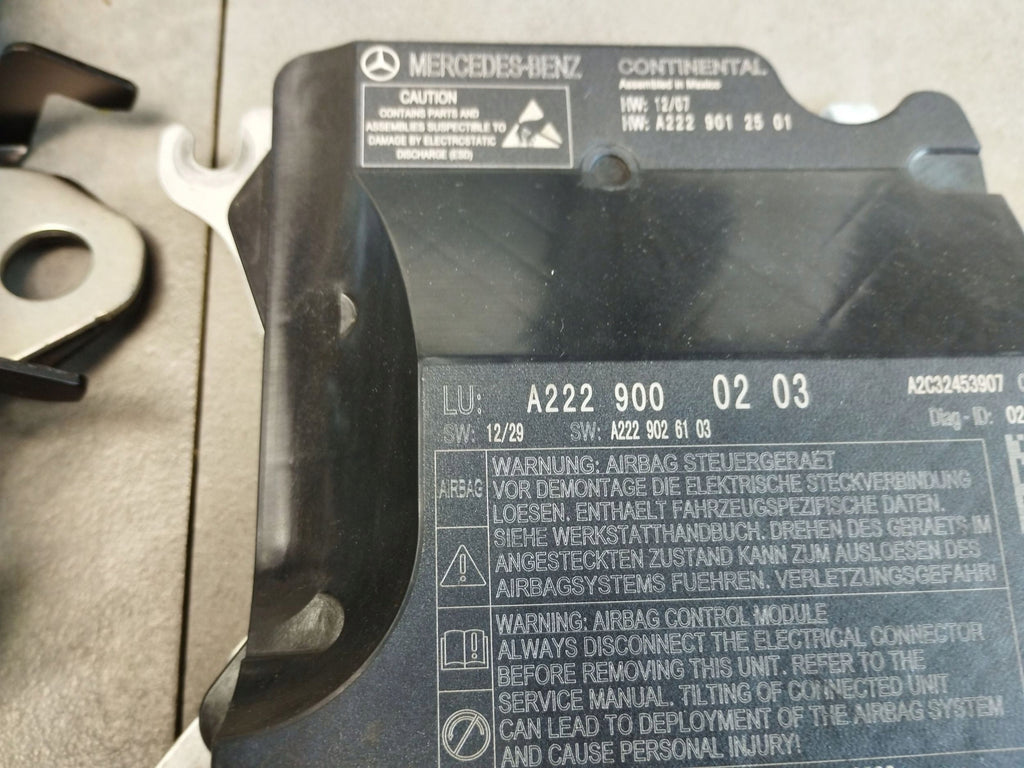 Mercedes-Benz S W222 2014 AIRBAGS BELTS SENSOR A2229000203