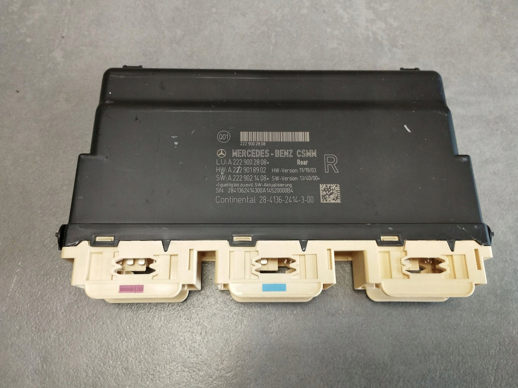 Mercedes-Benz S W222 2014 MODULE SEAT CONTROLLER A2229002808