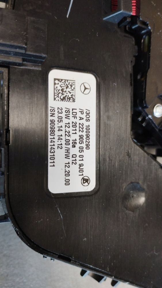 Mercedes-Benz S W222 2014 PANEL SEAT SWITCH LEFT FRONT A2229050501 R