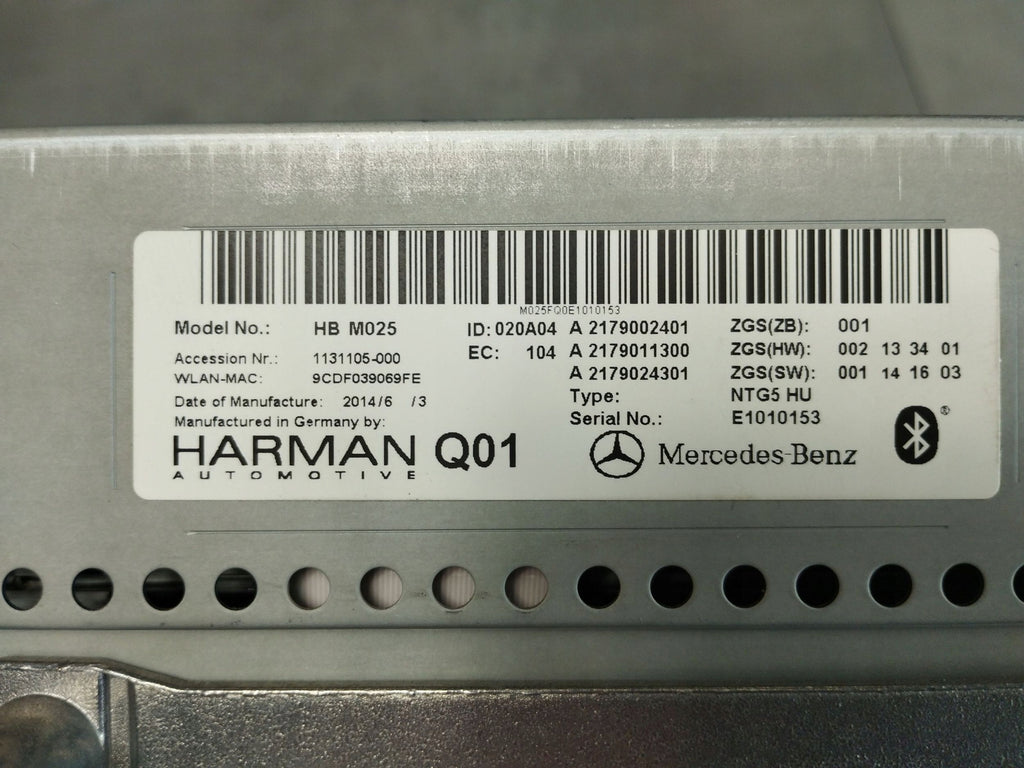 Mercedes-Benz S W222 2014 RADIO NAVIGATION A2179002401