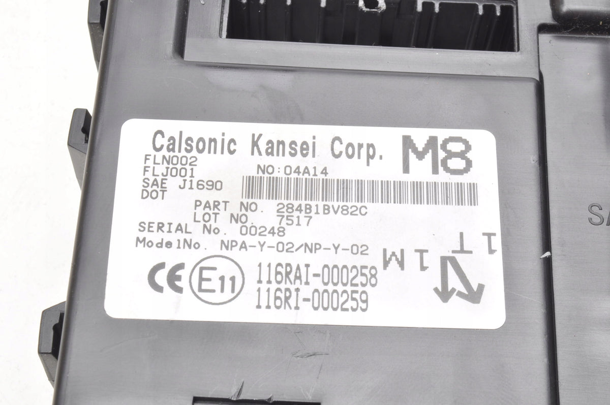 NISSAN JUKE F15 1.6 LIFT COMPUTER MODULE DRIVER BCM 284B1BV82C