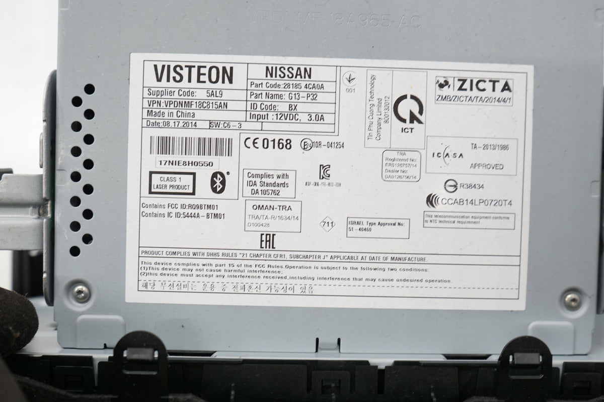 NISSAN QASHQAI J11 14R RADIO CD 28185-4CA0A