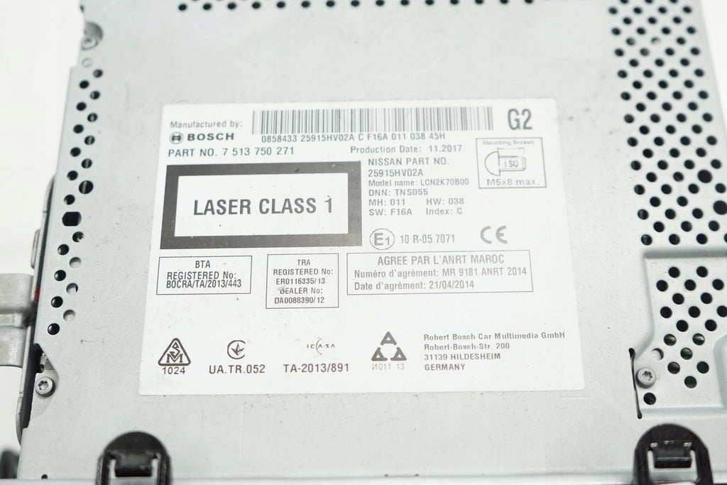 NISSAN QASHQAI J11 LIFT 17R FACTORY RADIO NAVIGATION 25915HV02A