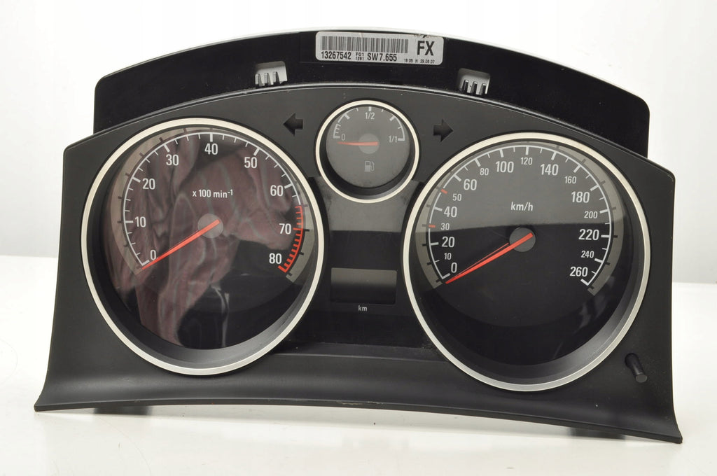 OPEL ASTRA H III 1.4 16V 90KM COUNTER CLOCKS 13267542 EUROPE LIFT