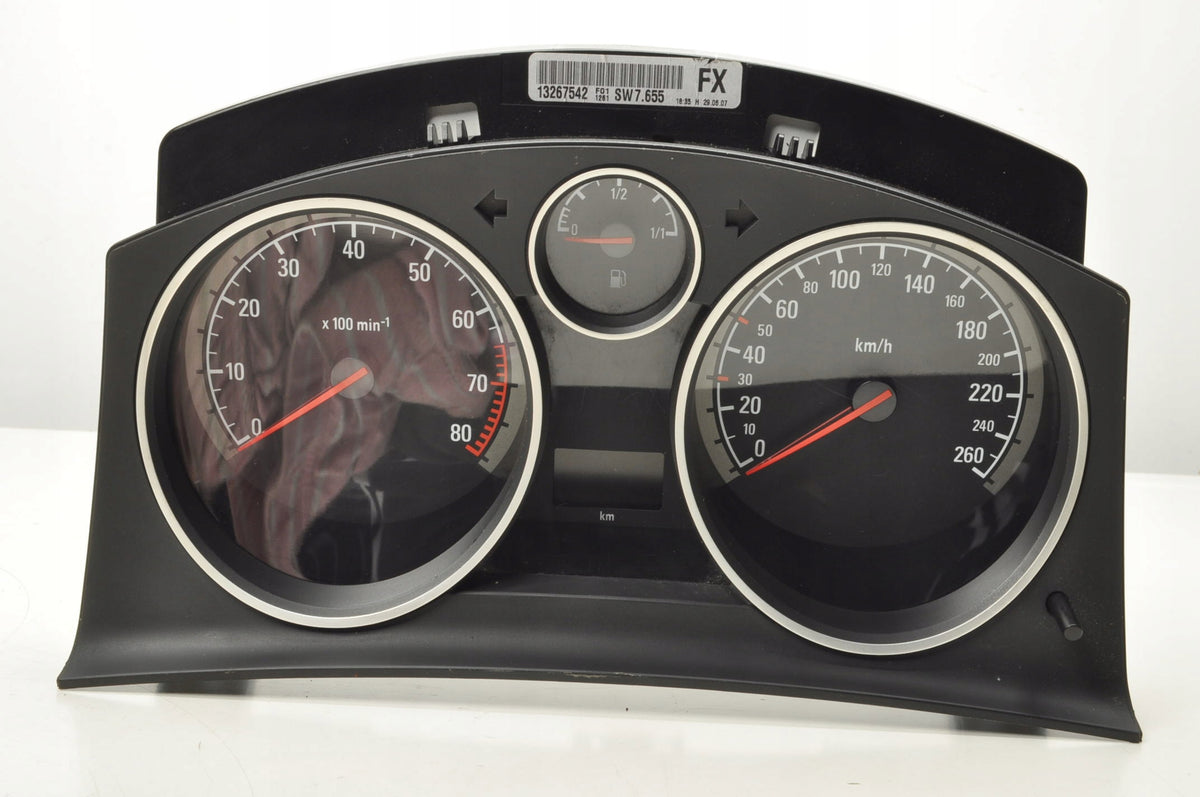 OPEL ASTRA H III 1.4 16V 90KM COUNTER CLOCKS 13267542 EUROPE LIFT
