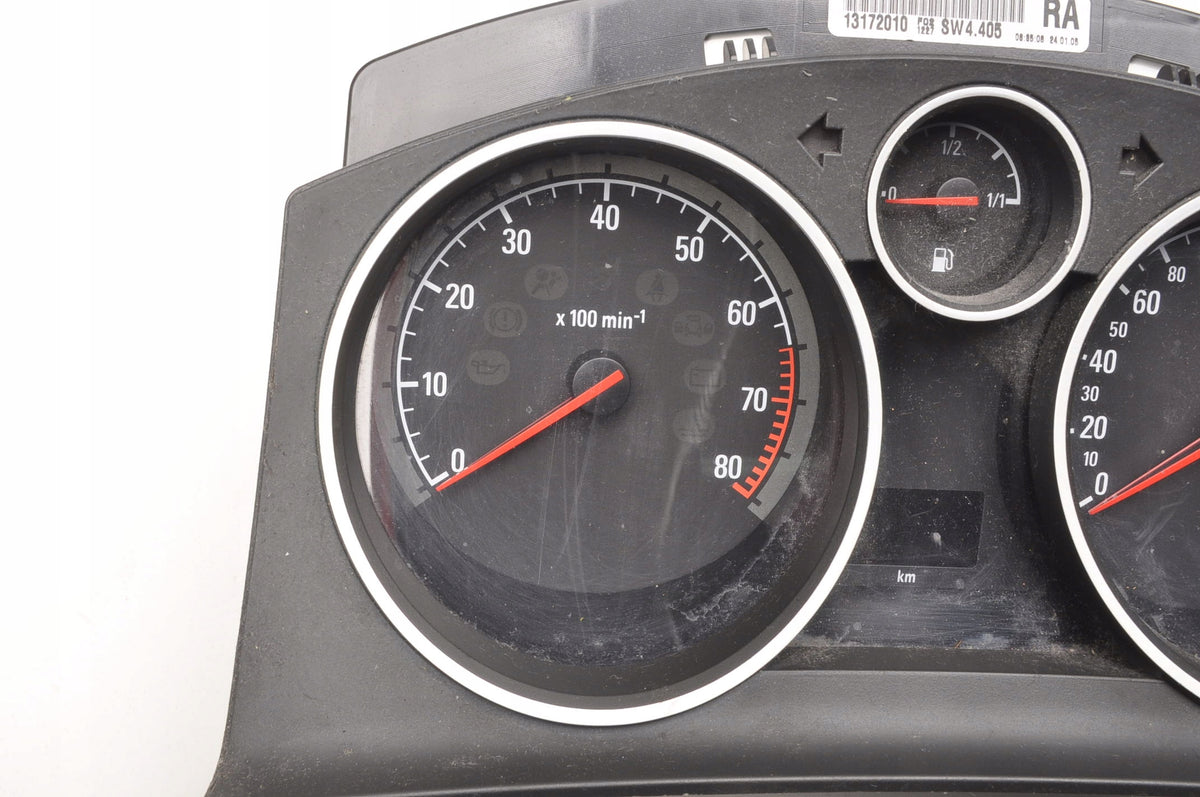 OPEL ASTRA H III 1.6 16V 105KM COUNTER CLOCKS 13172010 EUROPE