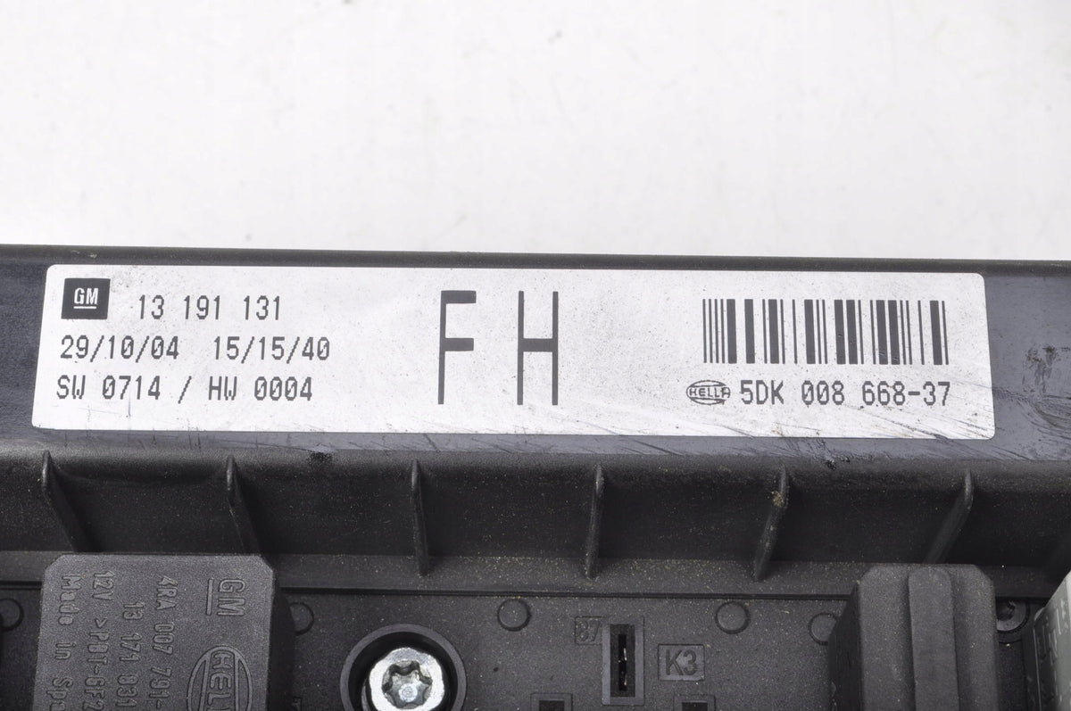 OPEL ASTRA H III BOX MODULE BSI 13191131