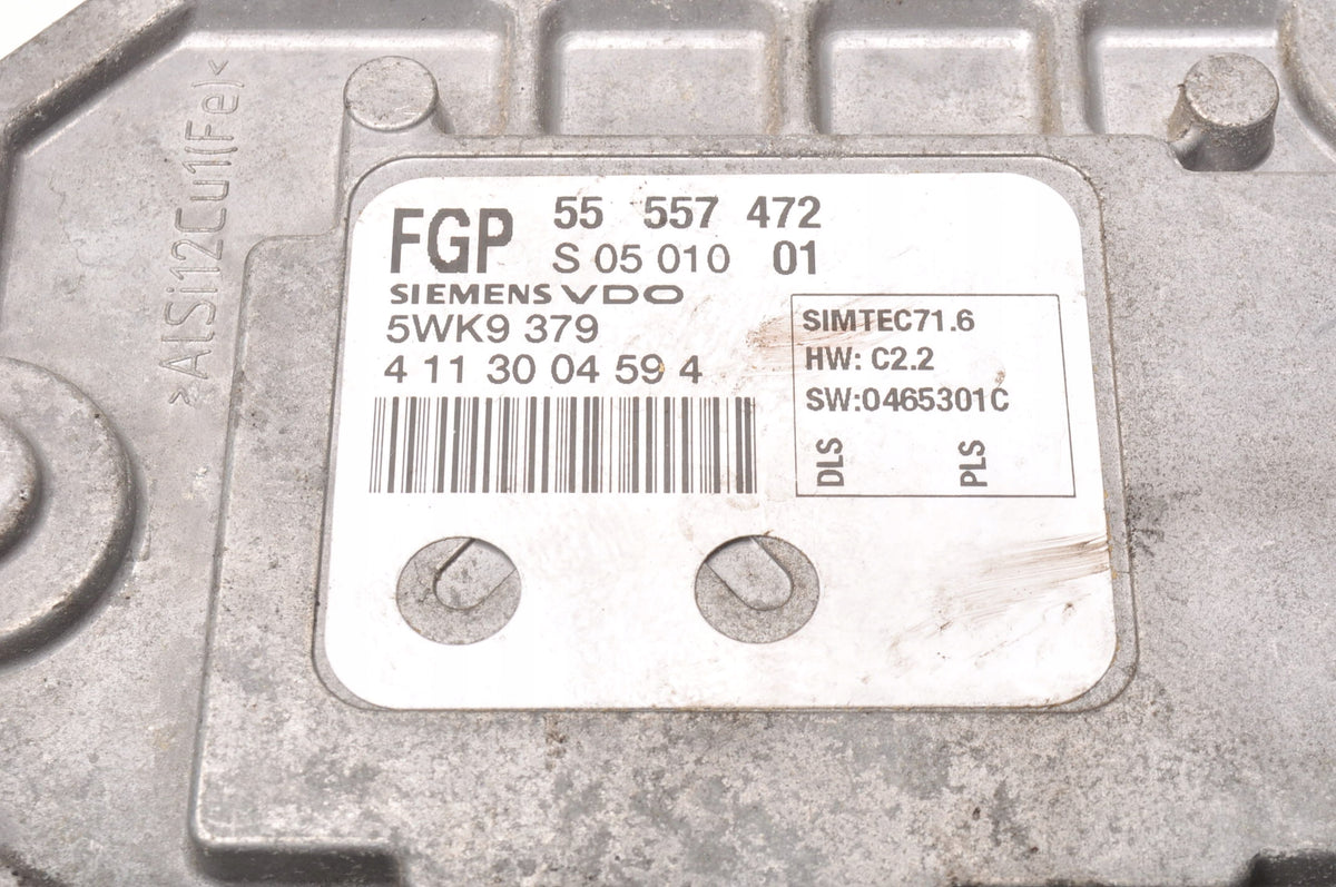 OPEL ASTRA H III COMPUTER ENGINE DRIVER 1.8 16V 55557472