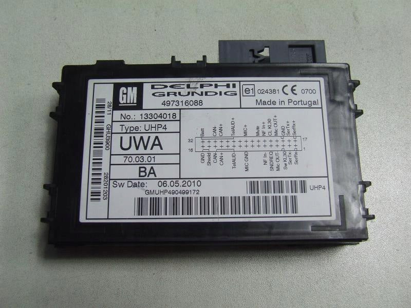 OPEL ASTRA H ZAFIRA B CORSA D BLUETOOTH MODULE 13304018