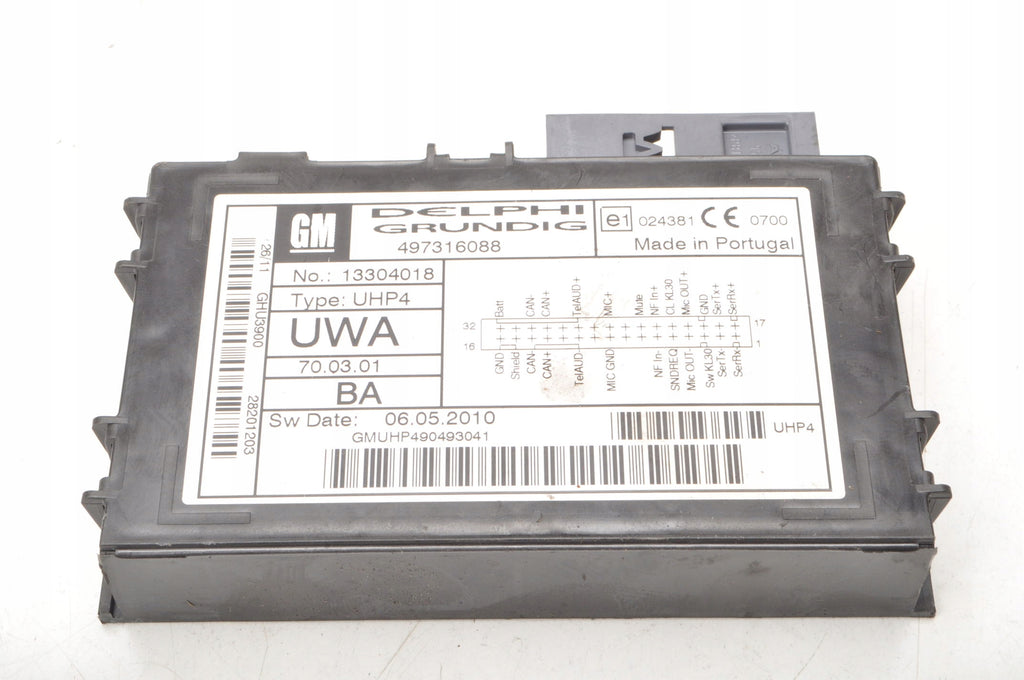 OPEL ASTRA H ZAFIRA B CORSA D BLUETOOTH MODULE 13304018