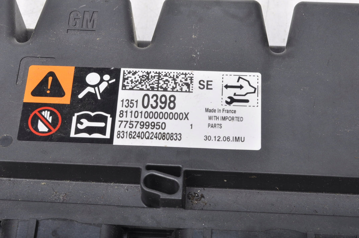 OPEL ASTRA K AIRBAG SENSOR 13510398
