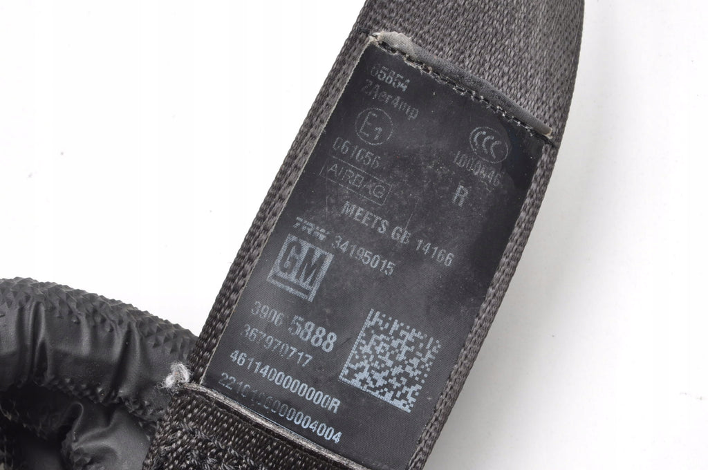 OPEL ASTRA K V SEAT BELT RIGHT FRONT 39065888 HB 5D